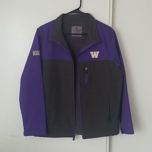 UW Huskies softshell fleece lined jacket
